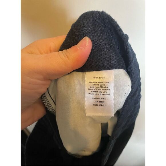 Talbots Plus WASHED LINEN WIDE LEG PANTS in Black size 3X NWT - Picture 10 of 10